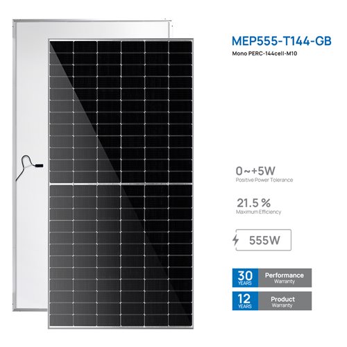 MonoPERC-144cell-M10 Monofacial 555W Solar Panel