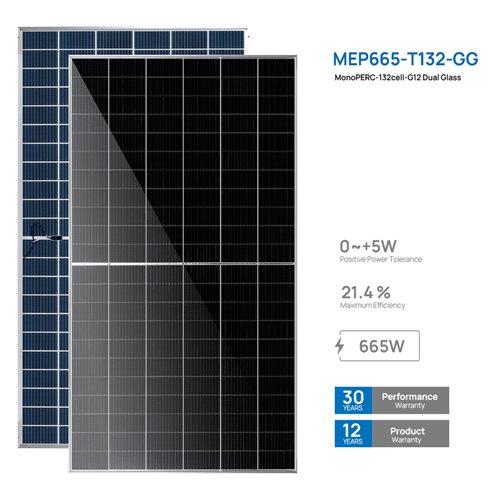 MonoPERC 132cell-G12 Dual Glass 665W Solar Panel